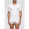 CAGI MAGLIA MEZZA MANICA SCOLLO A V CAGI 1305 BIANCO