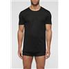 GICIPI T-Shirt Uomo In Filo Di Scozia - Scollo A V, Colore Nero, Manica Corta