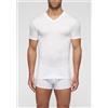 CAGI MAGLIA MEZZA MANICA SCOLLO A V CAGI 1304 BIANCO