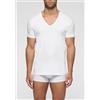 CAGI MAGLIA MEZZA MANICA SCOLLO A V CAGI 5326 BIANCO