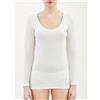 RAGNO MAGLIA SINTONIA MANICA LUNGA GIROCOLLO RAGNO 072459 BIANCO LANA