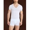 RAGNO MAGLIA SILKOTTON MEZZA MANICA SCOLLO A V RAGNO 601698 BIANCO