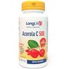 LongLife® Acerola C 500 | Integratore masticabile con acerola, vitamina C, rosa canina, esperidina e rutina | Difese immunitarie e antiossidante | 30 compresse | Gusto arancia | Vegano e senza glutine