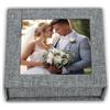Instant Project Cofanetto - Box per Chiavetta USB Matrimonio Scatoletta Porta Pennetta USB per Custodire Foto Digitali Box Foto digitali Grigio Scuro Custodia Video Digitale - Regalo Matrimonio, Comunione e Battesimo