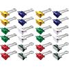 MAUL 21332 - 99 clip a molla fermafogli, colori assortiti, (B) 32 mm, apertura: 13 mm (Confezione da 2)