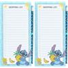 Grupo Erik: Lista Spesa Magnetica da Frigo Disney Stitch | Shopping List magnetica, 10 x 21 cm, con 65 fogli e matita, Block Notes con calamita da frigo per lista spesa o to do list (Confezione da 2)