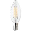 Velamp lampadina LED a filamento forma Tortiglione (C35) - Attacco a vite piccolo (E14) - Potenza 6W Equivalenti 60W - Luminosità 806lm - Temperatura colore 2700K (luce calda) (Confezione da 5)