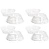 Decora 5230322 CF 5 Pz Base Uovo Crystal Mm 123 X H 46 Mm per Uovo 500 Gr (Confezione da 4)