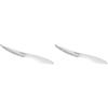 Tescoma Presto Coltello Bistecca, 6 Pezzi, Acciaio Inossidabile, Bianco, 12 cm (Confezione da 2)