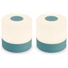 Briloner - Mini lampada da tavolo senza fili, ricaricabile, a batteria, lampada da scrivania dimmerabile, abat jour, USB-C, lampada comodino senza fili, 2W 150lm 2.700K, 7x7 cm, Bianco Caldo, blu