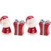 Excelsa Xmas Country Style Set Sale/Pepe, Ceramica, Rosso (Confezione da 2)