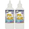 Craft Planet 0,5 L 193 x 142 mm Colla PVA per la scuola, bianca. (Confezione da 2)
