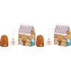 THUN - Confezione pandorino e addobbo in porcellana-14,5x8x21H (Confezione da 2)