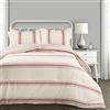Lush Decor Set di biancheria da letto reversibile, 3 pezzi, colore rosso, Full Queen