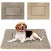 IEUUMLER Memory Foam Materasso per Cani, Cuscino per Cane Gatto, Pelosa Morbida Lavabile Doppio Uso Materasso per Grande Medio Piccolo Cani Gatti FC020 (Khaki, XL-100x80cm)