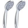 GEDY G-Easy 06, Doccetta per doccia 5 getti pioggia, tonico, soft e pioggia+soft, Soffione doccia in ABS con finitura cromata, 5 anni di garanzia, Design R&S Gedy, Filtro doccia antisabbia incluso