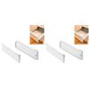 Amig - Set di 4 guide scorrevoli metalliche Mod.30 con ruote e lato del cassetto incluso per cassetti di mobili, cassettiere o armadietti | in acciaio finitura bianca | Dimensioni: 86 x 450 mm