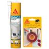 SIKA - Kit Fissaggio e Finitura Murale: 1x Sikabond Mammoth Crystal (1.5m), Nastro Biadesivo + SikaSeal-158 (Bianco, 310ml), Sigillante Elastico Effetto Intonaco per Crepe e Giunti Interni