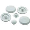 Ideal Standard - Set Paracolpi per Sedili Serie Small+ Mia e Active, Bianco (cromo)