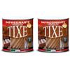 Tixe Impregnante Protettivo per Legno - Vernice per Trattamenti e Finiture Resistenti, Ciliegio 750 ml (Confezione da 2)