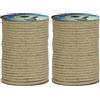 Corderie Italiane 006044055 Corda Juta, 5 mm, 100 mt, naturale (Confezione da 2)