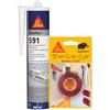 SIKA - Kit Fissaggio e Sigillatura Nautica : 1x Sikabond Mammoth Crystal (1.5m), Nastro Biadesivo + 1x Sikaflex 591 (Bianco, 300ml), Sigillante Adesivo Marino