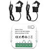Hopbucan Contatore di Energia ZigBee A 2 Canali Bidirezionale con Sensore di Corrente Tuya Smart Monitor Potenza 80A 110 V/240 V Gateway Richiesto