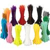 XINGO 1400 Pezzi Fascette Stringicavo Colorate, 3mmx100mm Fascette per Cavi, 14 Colori Diversi, Ufficio, Giardino, Garage, Officina