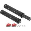 QUARKZMAN 2 Pcs Serrature A Scatto Magnetiche Per Ante Di Armadio, 2.87x0.4 Pollice Serratura A Pressione Per Aprire Ante Hardware Armadio, Apertura Nascosta Cassetto, Plastica Nero 73x10mm