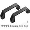 JiGiU Set di 2 Maniglie in Lega di Alluminio con Dado a T, Viti, Dadi, Rondelle, Maniglia per Profilo in Alluminio Serie 20 Standard Eu (Distanza tra i Fori: 90 mm)