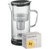 SILBERTHAL Caraffa filtrante vetro - 3L con filtro - compatibile Brita Maxtra - Riduce calcare - Caraffa acqua filtrante