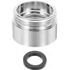 QUARKZMAN Adattatore Aeratore Rubinetto, Filettatura Femmina 1/2 A Maschio M22 Con Guarnizione, Lunghezza 15mm
