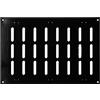 Steinberg14 300x200mm Nera Regolabile Griglia di Ventilazione in Metallo - Griglie D'Aerazione con Lamelle Richiudibili