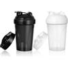 Fefod Protein Shaker, 2PCS Shaker Proteico 500 ML, Bottiglia per Shaker Setaccio & Scala, Borraccia Palestra a Prova di Perdite, per Frullati Proteici, Lavabile, Senza BPA