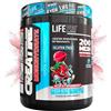Life Pro Nutrition Life Pro Creatine Monohydrate 200 Mesh Micronized 500g, Creatina in polvere micronizzata con purezza del 99,9%, aumenta la resistenza e la forza, assorbimento rapido (500g, Ácid Strawberry)
