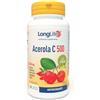 LongLife® Acerola C 500 | Integratore masticabile con acerola, vitamina C, rosa canina, esperidina e rutina | Difese immunitarie e antiossidante | 30 compresse | Gusto limone | Vegano e senza glutine