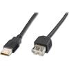 ASSMANN Cavo Assmann USB Type-A M/F. 3.0m USB 2.0 [AK-300200-030-S]