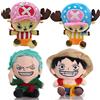 Bandai 2024 HoT 25 centimetri di Un Pezzo Anime Figura Zoro Rufy Chopper Giocattoli di Peluche Cute Cartoon Peluche Bambole di Pezza Del Pendente Per Bambini Regali di Natale