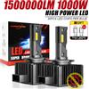 NONE D1S D3S Faro LED Canbus 1000W 1500000 LM D4S D2S D8S Lampadine automatiche su due lati D1R D2R D3R D4R Lampada per auto Xenon HID 6000K 12V 24V