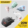 Essager 20W GaN USB Tipo C Caricatore Ricarica Rapida Del Telefono QC 3.0 Caricabatterie Rapidi Per iPhone 15 14 13 12 11Pro Max Mini iPad Ricarica