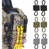 NONE 10 pz MOLLE Elastico Nylon Tessitura Nastro Fibbia Escursionismo All'aperto Caccia Zaino Gilet PTT Antenna Bastone Tubo Vincolante Fermo