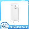 SoBuy Armadio per lavanderia SoBuy BZR122-W con sacca porta biancheria pieghevole, contenitore per biancheria, cesto portabiancheria, mobiletto per bagno, WxDxH circa. 30x90x30 cm