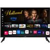 SMARTTECH Smart Tech 24" HD Smart TV 24HH01V - LED Television, Smart Whale OS, WiFi, DVB-T2/S2, HDMI, USB, Compact TV for Home Bedroom