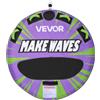 VEVOR Gonfiabile Trainabile per Barche Sport Acquatici Capienza 2 Persone Carico max 154 kg con Cuscinetti Antiscivolo, Tubo Gonfiabile di Traino Copertura in Nylon da Mare Piscina Lago, Verde Viola