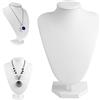 ZEKANXX collana gioielli busto display display manichini collana busto gioielli busto supporto con ecopelle per le donne
