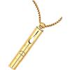Zilynhom Catena respiratoria con catena in acciaio inox, strumento per la terapia del suono 528 Hz per alleviare l'ansia, lenire, concentrazione, assistenza per il sonno e promuovere abitudini