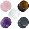 COOEAR 10PCS Tappi per le orecchie in pietra Double Flare Saddle Stretching Gauges Expander da 6mm a 16mm. (#1 00g(10mm))