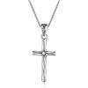 GAVU Collana Catena Acciaio Inox con Ciondolo Croce da Uomo 45cm
