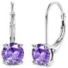 DOCHAIS Moissanite Orecchini Donna Argento 925 0.5ct-1.0ct Brillante Oro Bianco Orecchini Punto Luce Regalo Donna Compleanno F