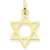 PRINS JEWELS Ciondolo a forma di stella di David 585 da 14 carati, in oro giallo lucido